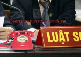 Số điện thoại Luật sư tư vấn miễn phí 0931781100