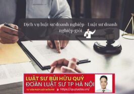 Dịch vụ Luật sư doanh nghiệp - Luật sư doanh nghiệp giỏi