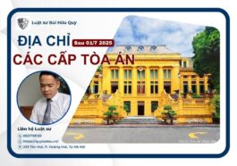 Địa chỉ tòa án nhân dân cấp tỉnh, thành phố, toàn án nhân dân khu vực sau 1/7/2025