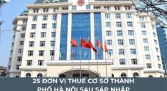 25 đơn vị thuế cơ sở thành phố hà nội sau sáp nhập