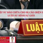 Luật sư bào chữa cho bị cáo (Biện hộ) - Luật sư hình sự giỏi