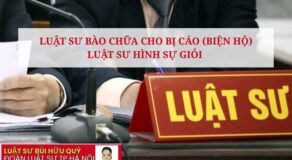 Luật sư bào chữa cho bị cáo (Biện hộ) - Luật sư hình sự giỏi