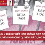 Những vấn đề cần lưu ý khi ký kết hợp đồng đặt cọc chuyển nhượng quyền sử dụng đất