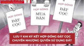 Những vấn đề cần lưu ý khi ký kết hợp đồng đặt cọc chuyển nhượng quyền sử dụng đất